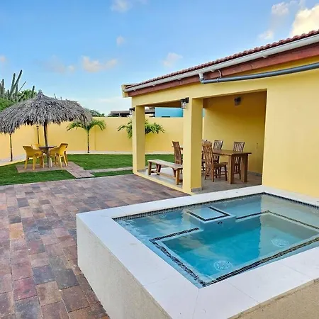 Yellow Cunucu-4 Bedrooms House